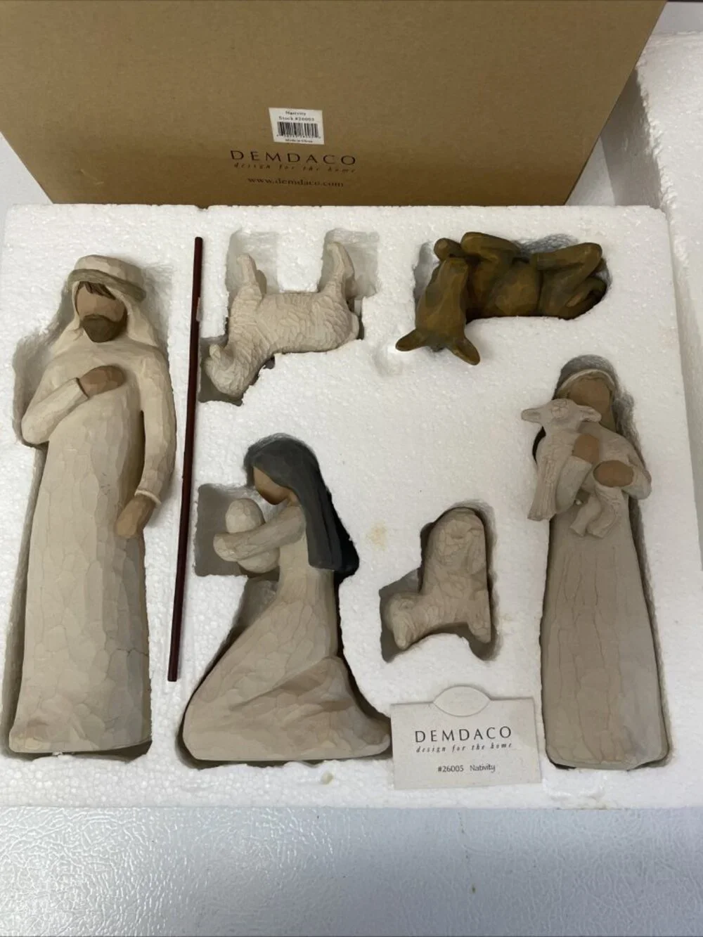 Read Willow Tree Susan Lordi 6 Piece Nativity Set Demdaco 26005 With Box